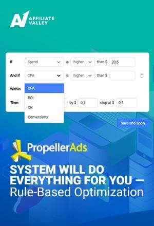 System will do everything for you: PropellerAds Rule-Based Optimization review