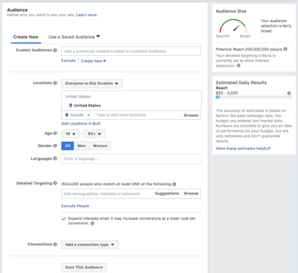 How to launch ad campaign on Facebook