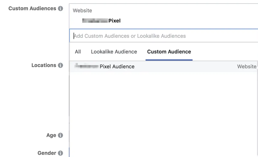 retargeting ads on Facebook