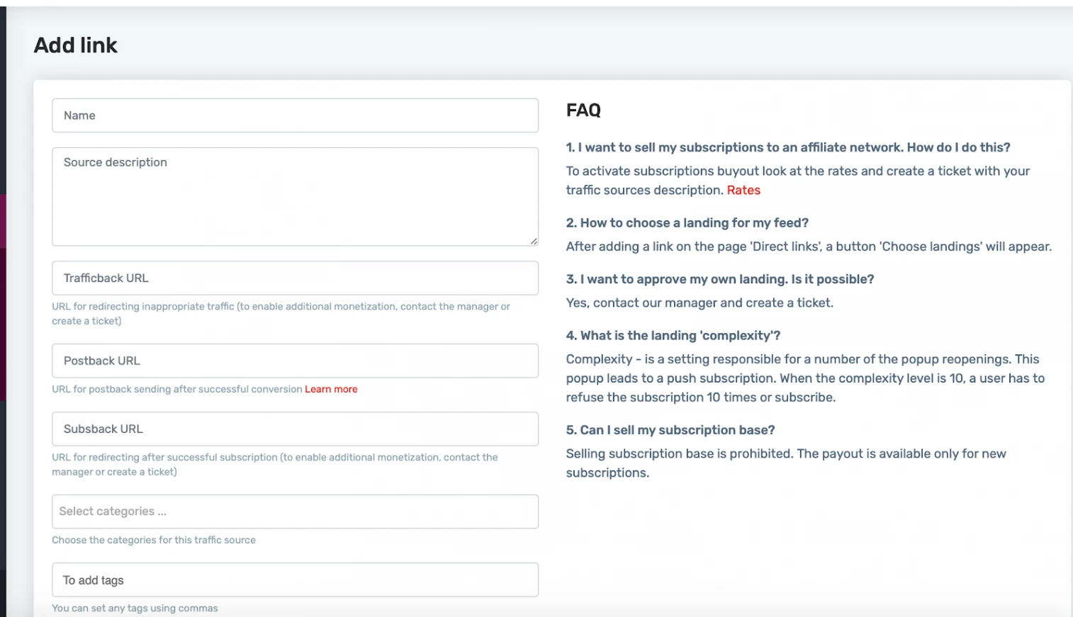 Monetizing Traffic on Push Subscriptions