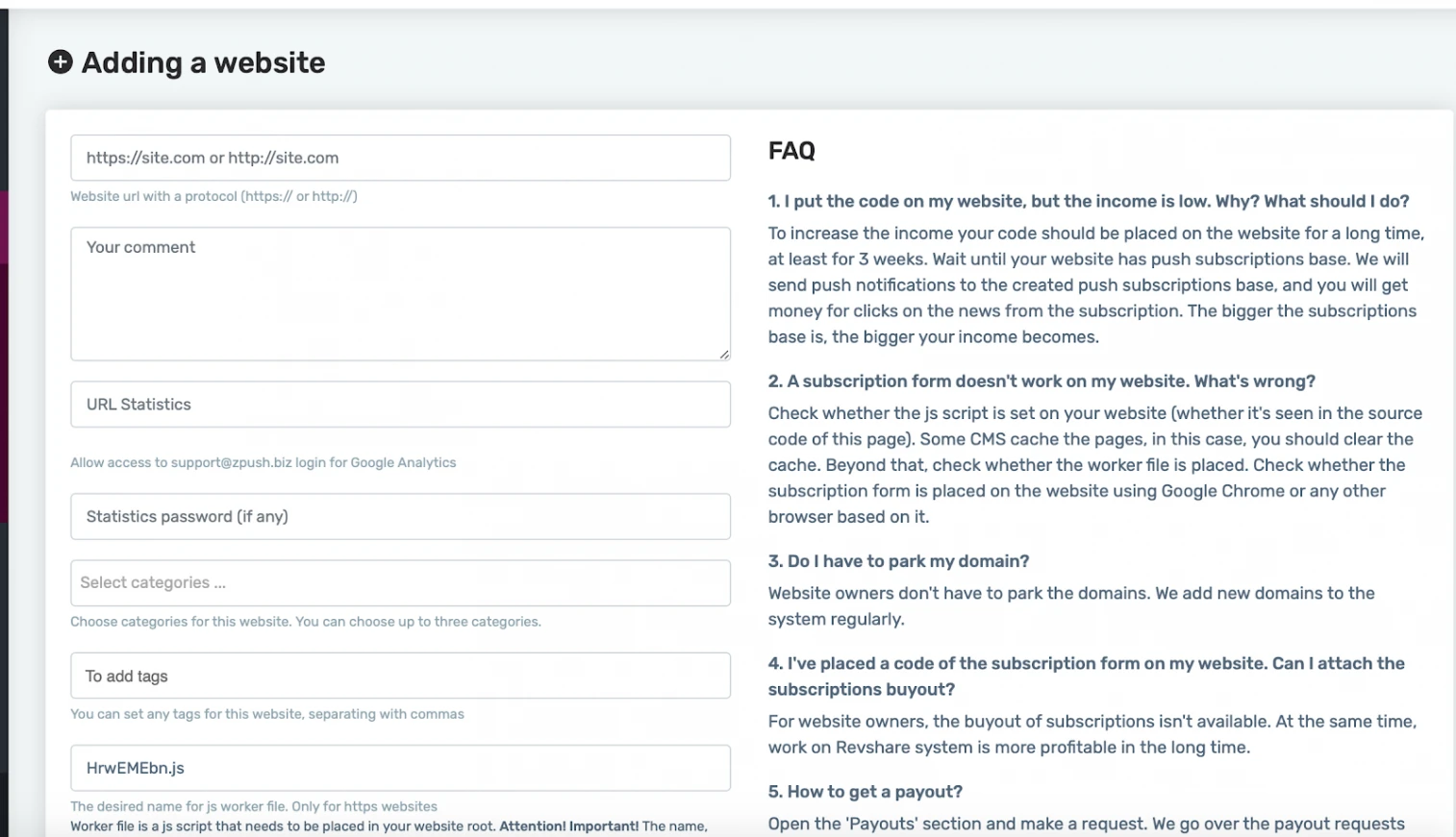 Monetizing Traffic on Push Subscriptions
