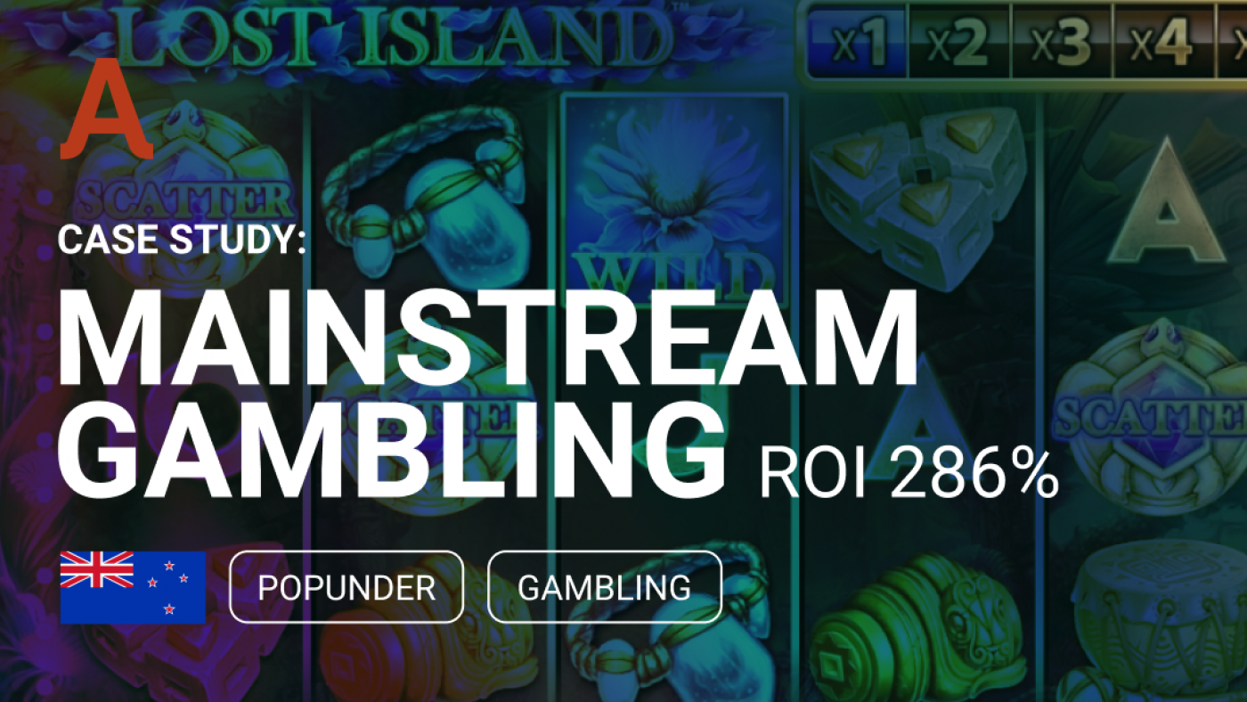 Affiliate Marketing Case Study: 286% ROI With Adsterra Popunder for Mainstream Gambling Vertical