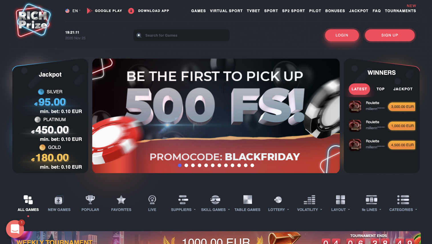 Gambling offer