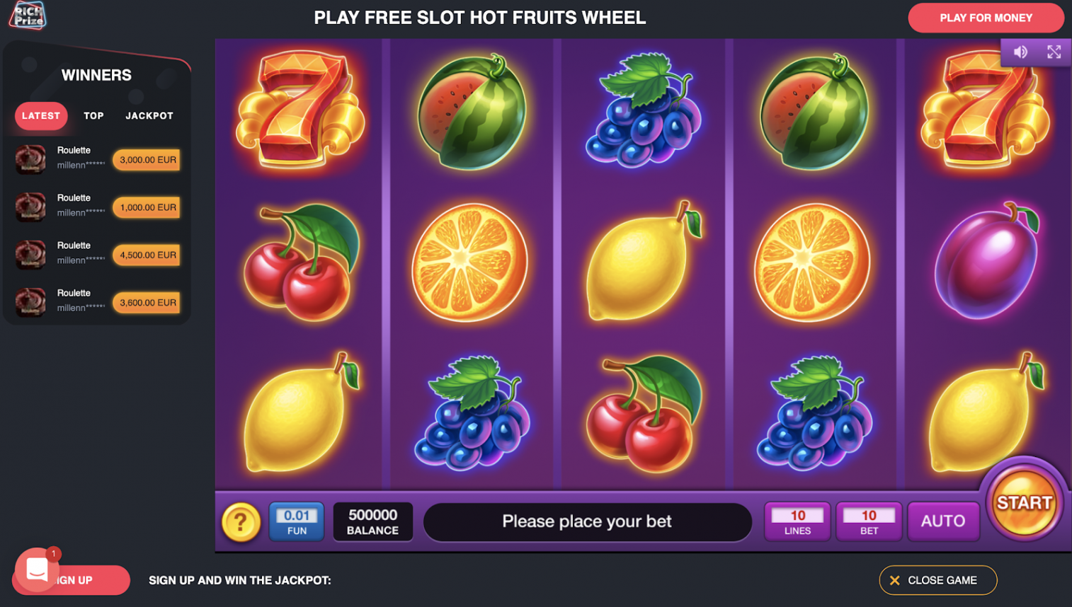 Gambling offer