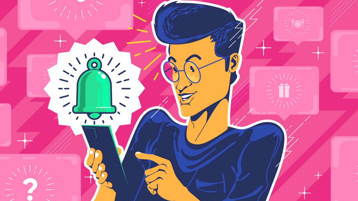 In-Page Push: Social & Light Theme Skin vs. Classic Skin