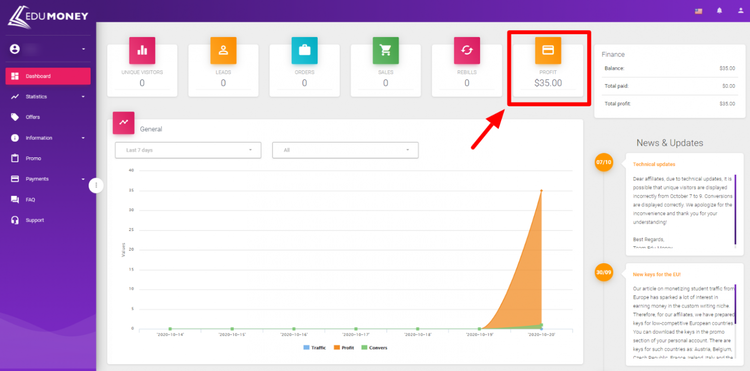 Monetization of Traffic with Education