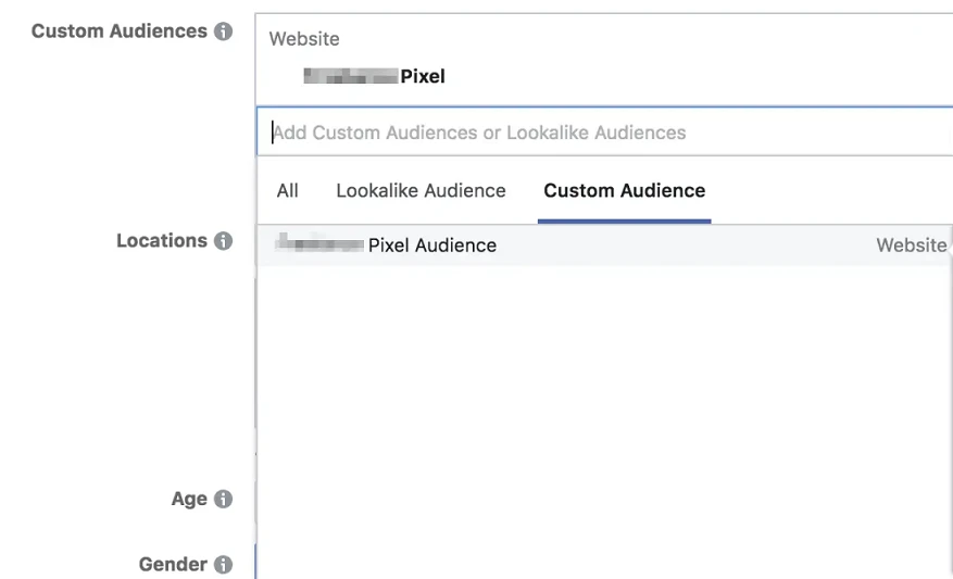 retargeting ads on Facebook