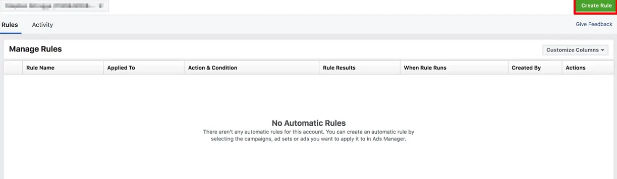 How to use Facebook automated rules