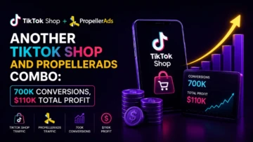 Another TikTok Shop and PropellerAds Combo: 700k Conversions, $110k Total Profit